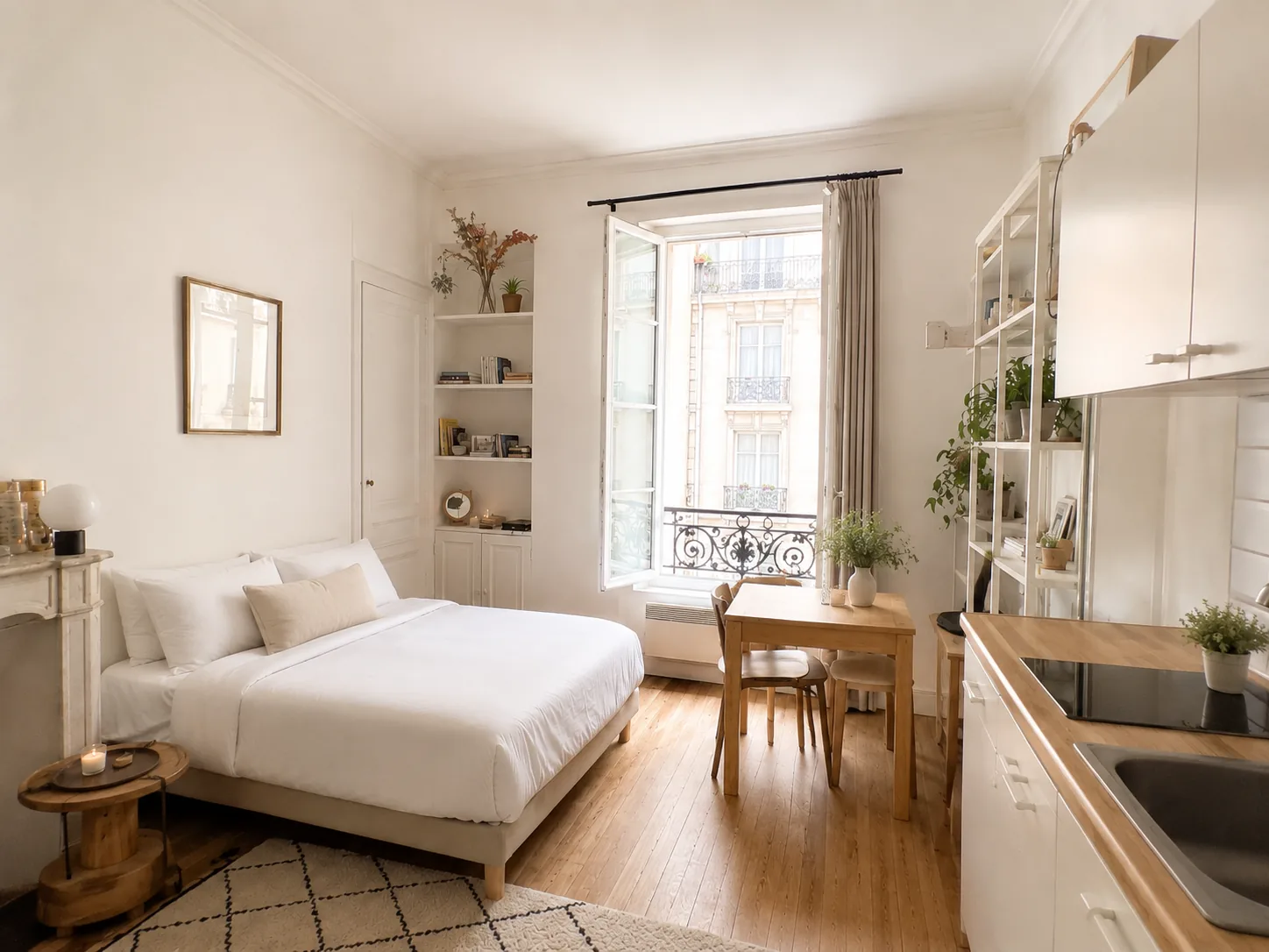 État des lieux au retour — Paris 5e, Studio 25 m²